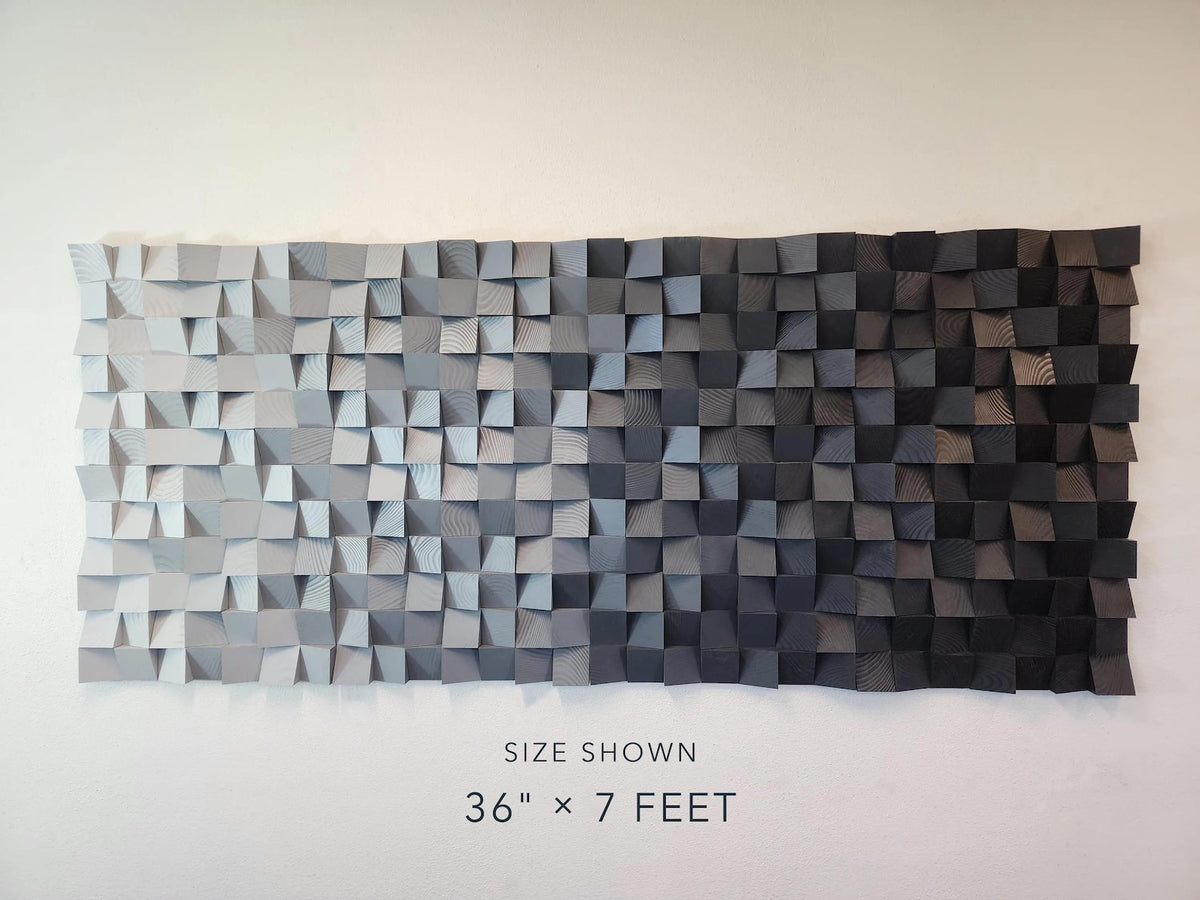 Carbon | Geometric Wood Wall Art