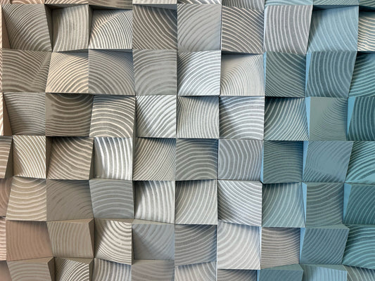 Geometric Wood Art - Tidal