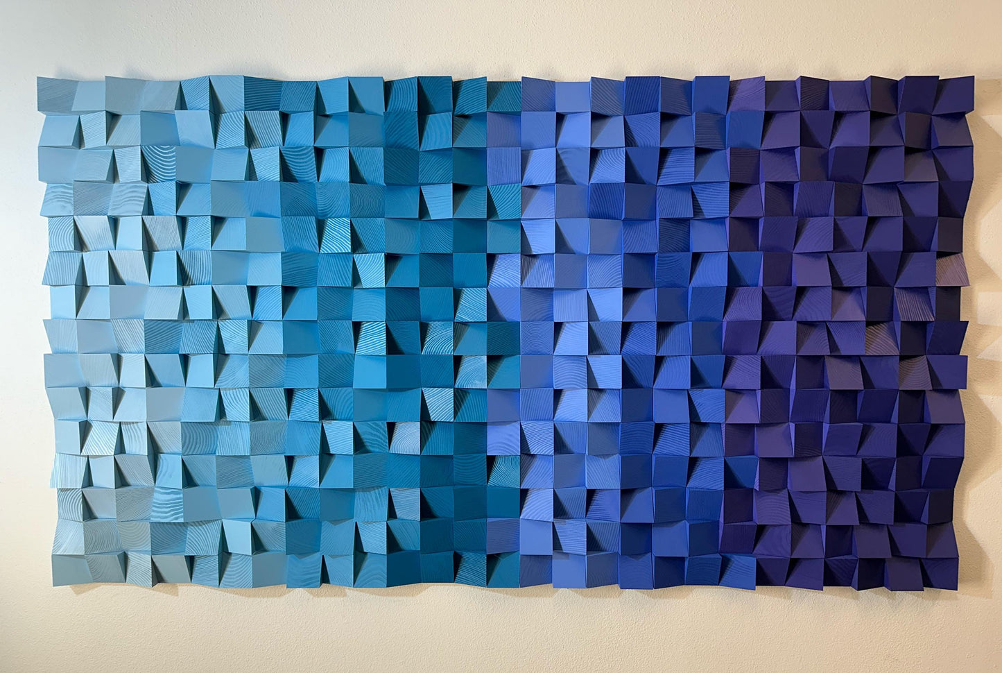 NEW - Geometric Wood Art - Amethyst Tides