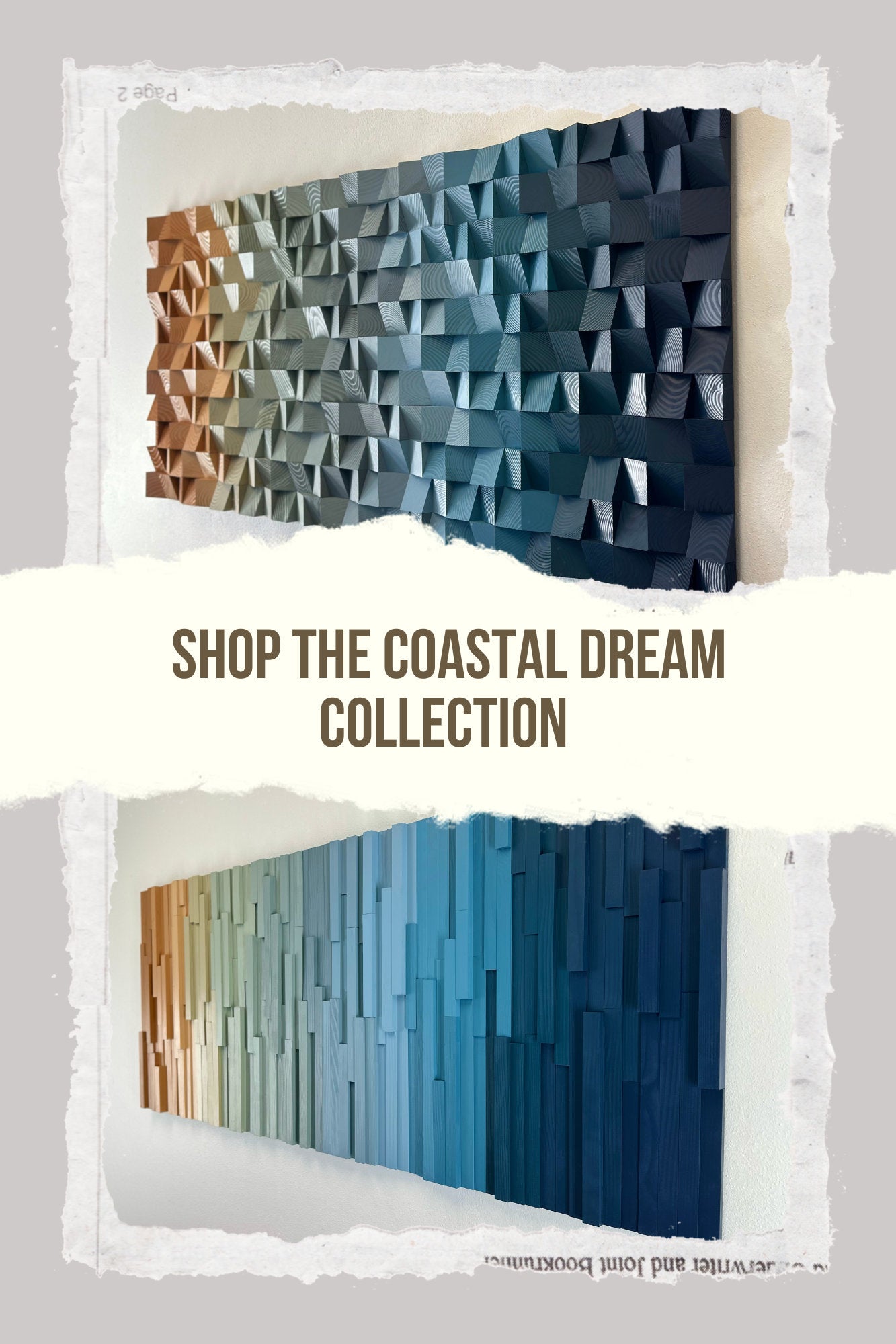 Geometric Wood Art | Striped