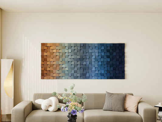 Coastal Dream | Geometric Wood Wall Art