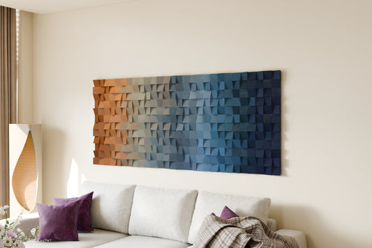 Coastal Dream | Geometric Wood Wall Art