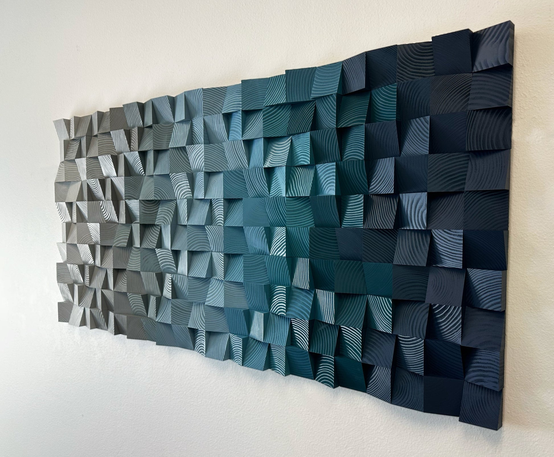 Geometric Wood Art - Tidal