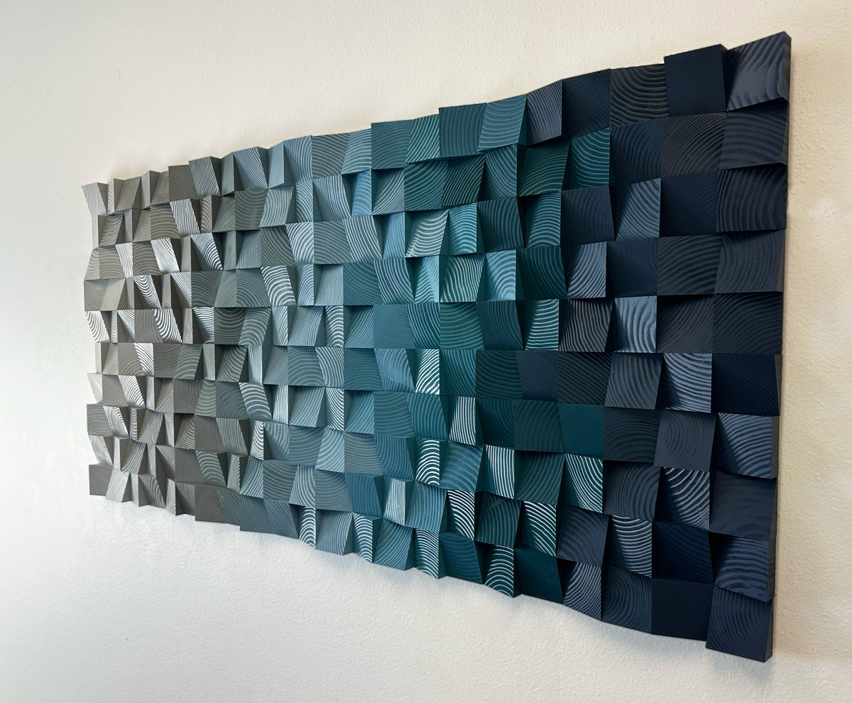 Geometric Wood Art - Tidal