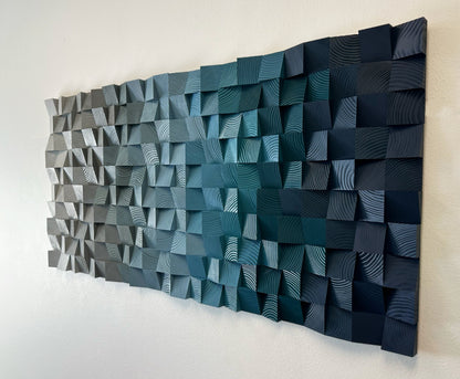Geometric Wood Art - Tidal