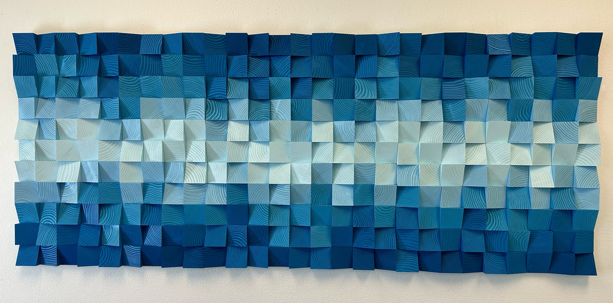 Geometric Wood Art - Winter