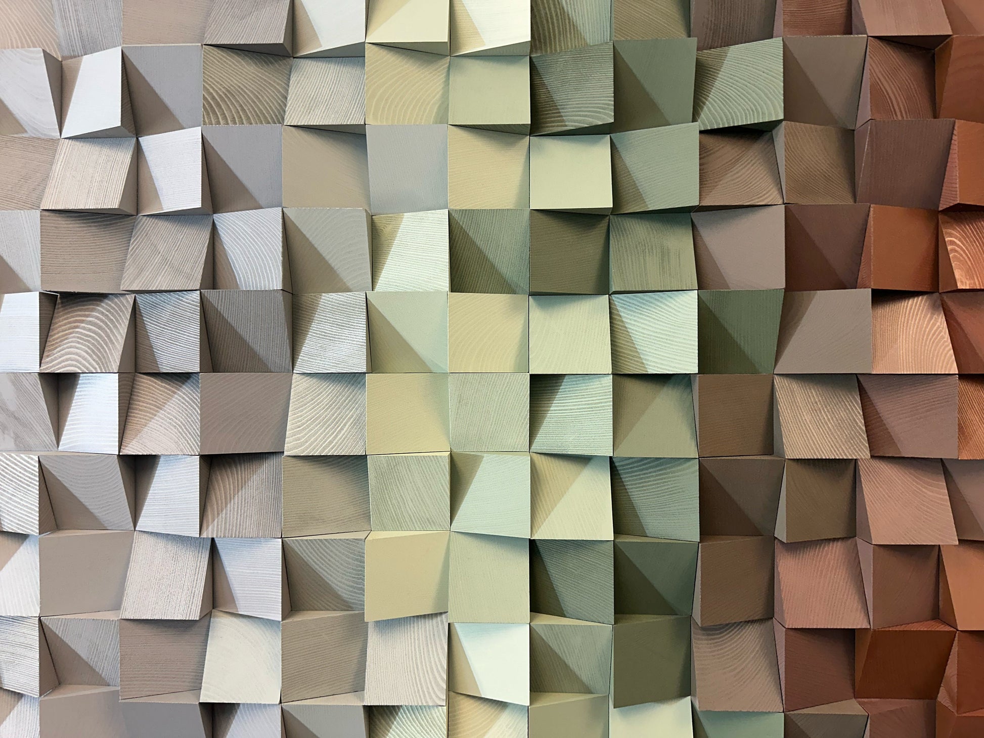 Geometric Wood Art - Forest