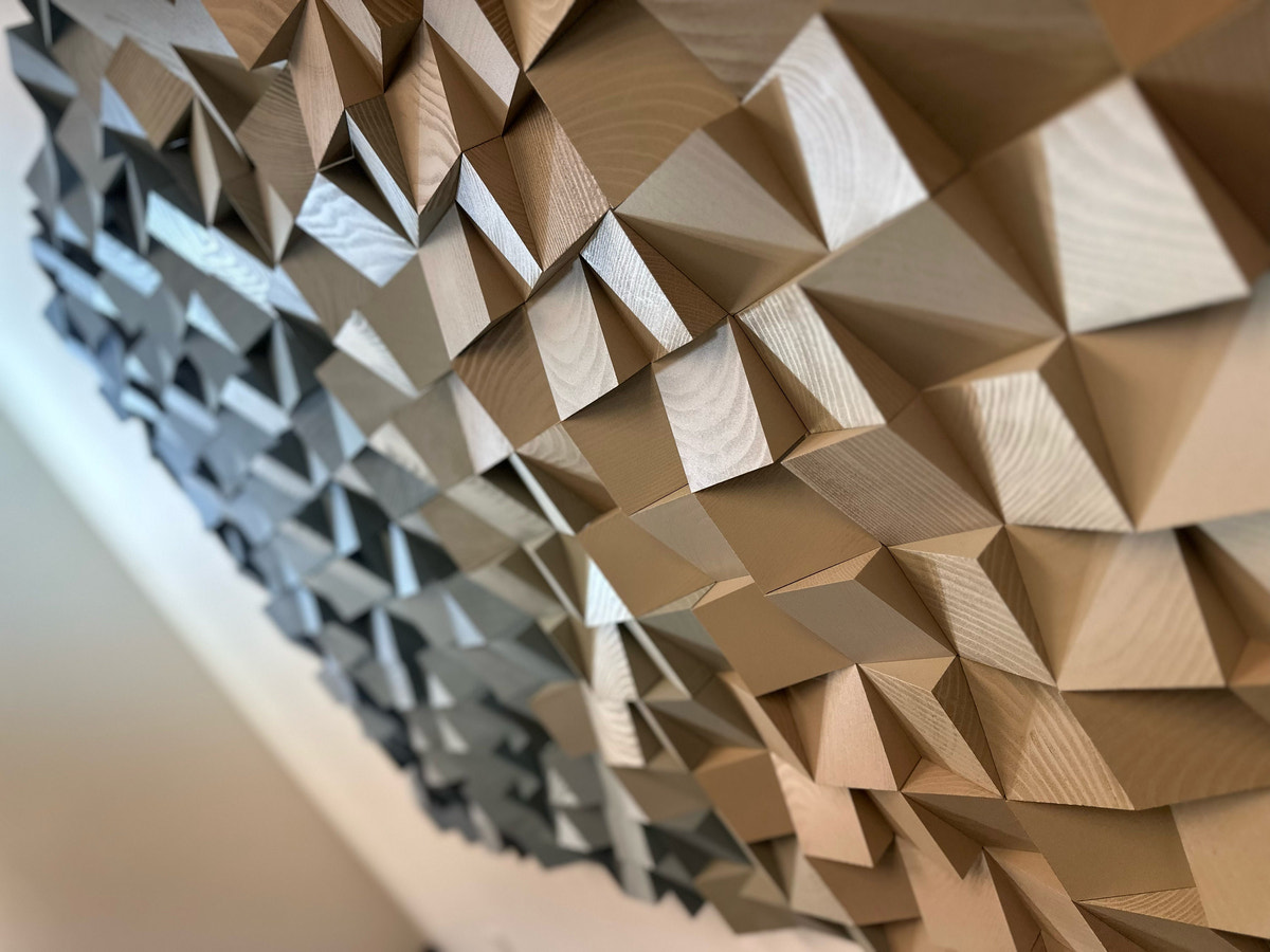 Geometric Wood Art - Mirage