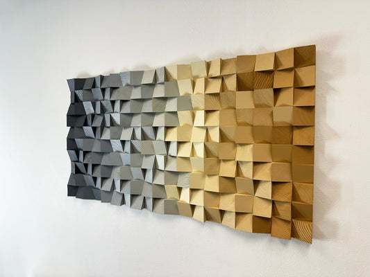 NEW - Geometric Wood Art - Elemental