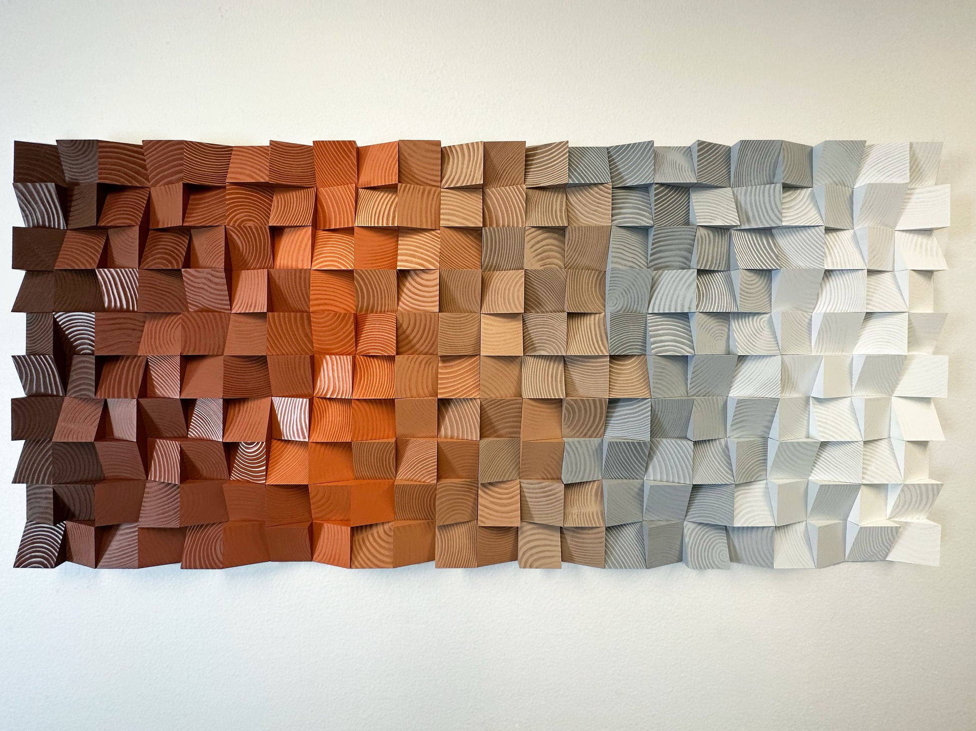 Geometric Wood Art - Amber