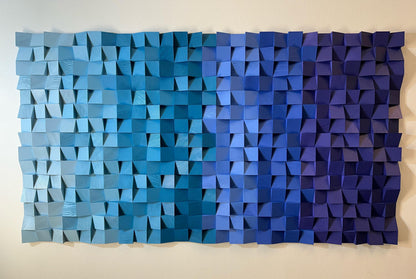NEW - Geometric Wood Art - Amethyst Tides