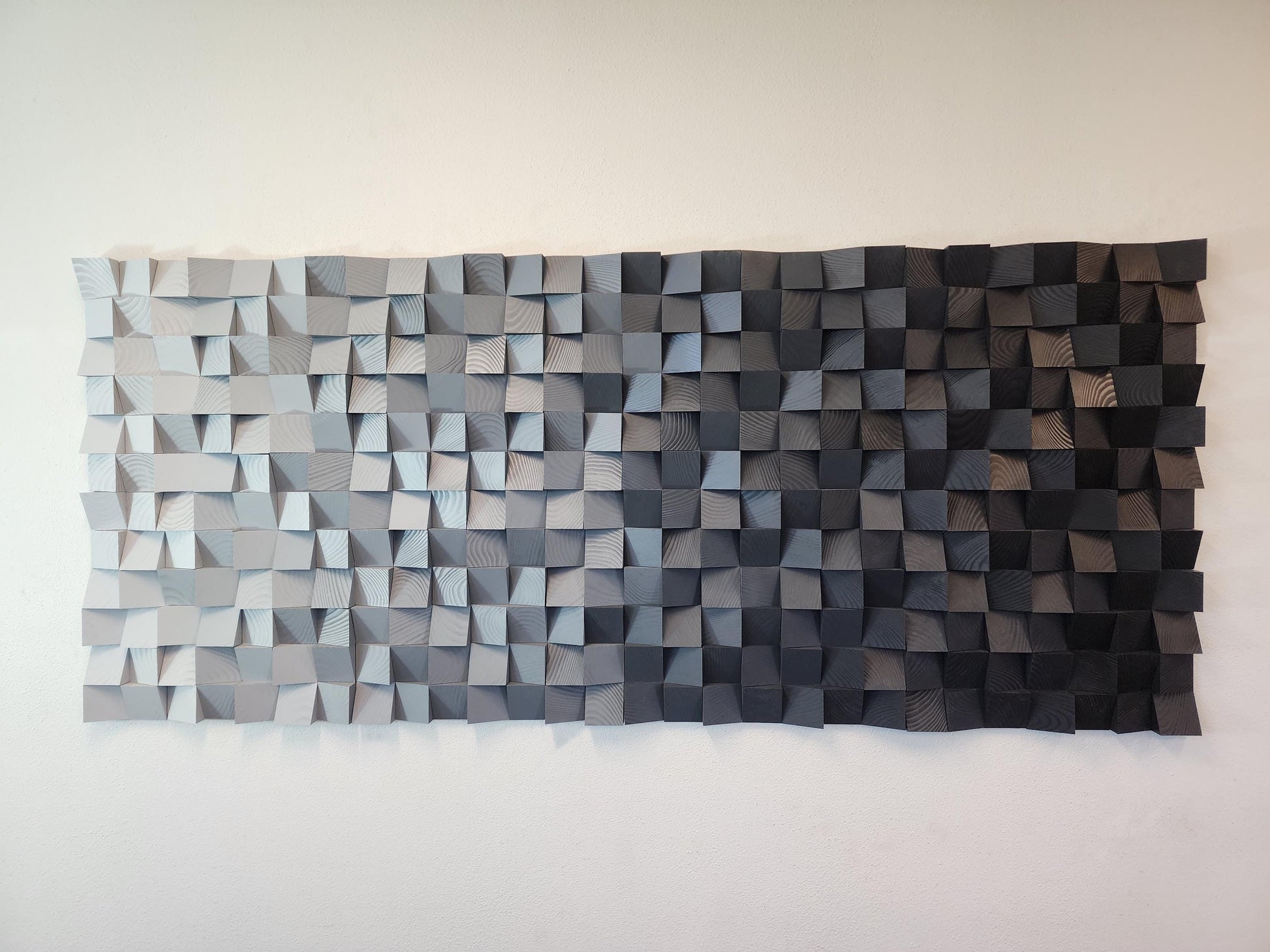 NEW - Geometric Wood Art - Carbon