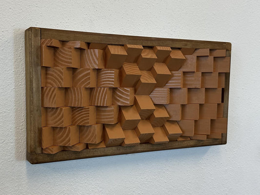 Orange Hour - Wood Wall Hanging