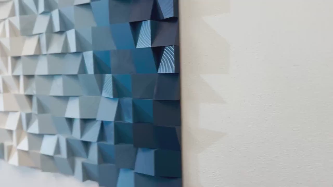 NEW - Geometric Wood Art - Abyss